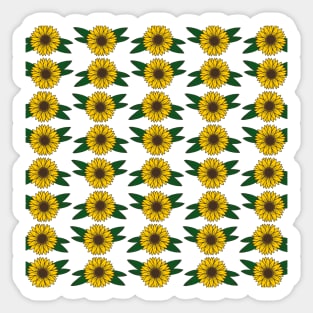 Sunflowers | Summer Flowers | Sunflower Pattern Sticker